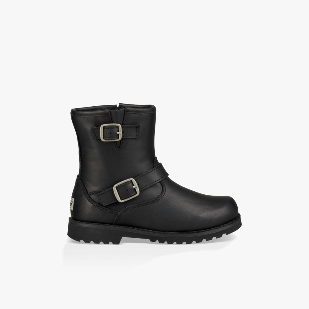 Bottes UGG Harwell Fille Noir Soldes 179UETKB